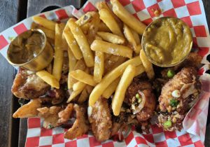 Salt and Pepper Chicken and Chicken Wings.